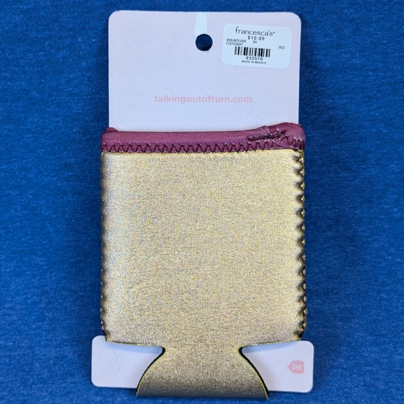 F*ck This Sh*t Metallic Drink Sleeve Gold Koozie - Picture 2 of 3